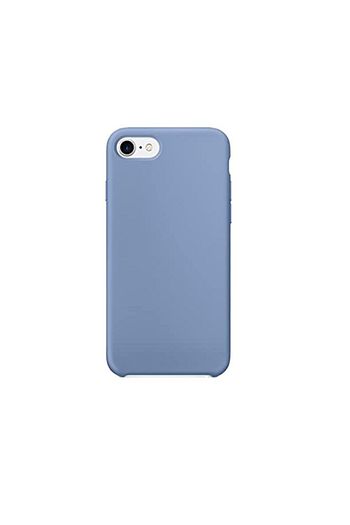 apple 7 8 uyumlu silikon ultra slim mikrofiber astarli telefon kilifi azure gok mavisi