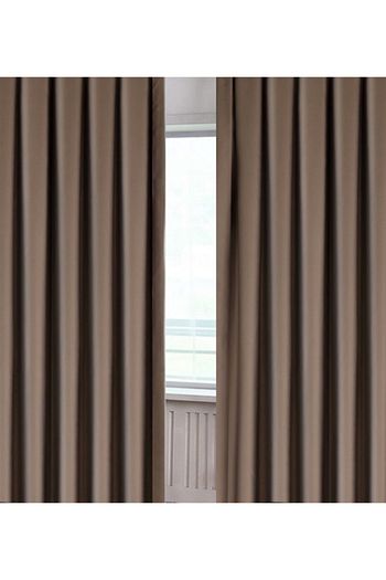 Pure Decor Blackout Duz Pilesiz Fon Perde Toprak Trendyol