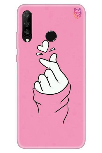 huawei p30 lite pembe silikon kilif bts love