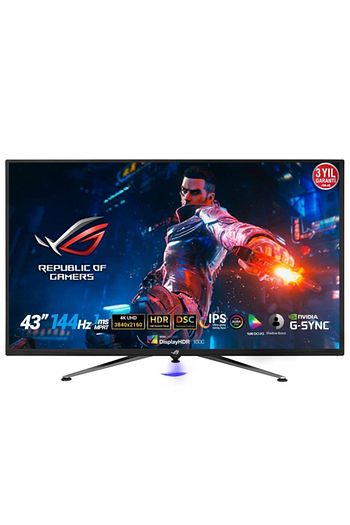 Asus Rog Swift Pg43uq 43 1ms 144 Hz 4k Uhd Hdr1000 G Sync Uyumlu Dsc Oyuncu Monitoru Trendyol