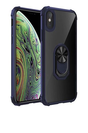 huawei p30 lite mar lx1m kilif yuzuklu standli mola arkasi seffaf kapak lacivert