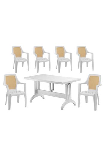 seta sandalye plastik balkon bahce takim 80x140 6 adet fiyati yorumlari trendyol
