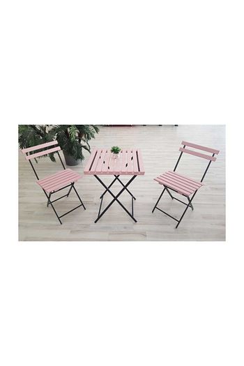 cosargroup model bistro seti bahce masa sandalye seti pembe renk fiyati yorumlari trendyol