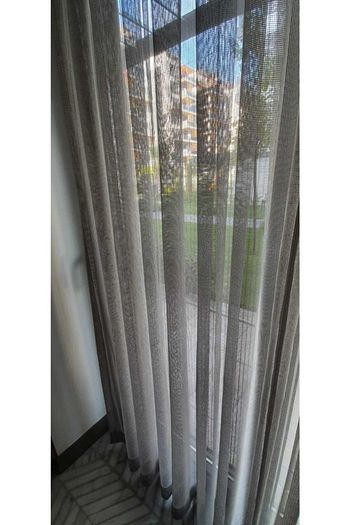 pudra rengi pilesiz ag perde
