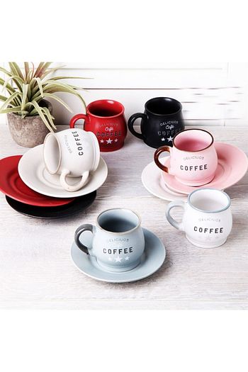 Perotti Mat Renkli Kahve Fincan Takimi 6 Li 10274 Trendyol