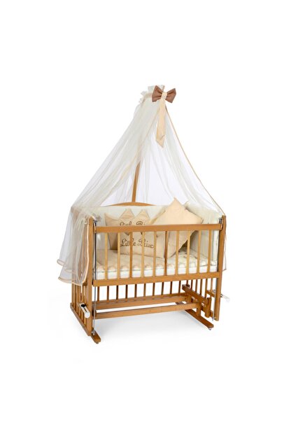 heyner mese ahsap anne yani sallanir besik 50x90 krem prens erkek uyku seti yatak fiyati yorumlari trendyol