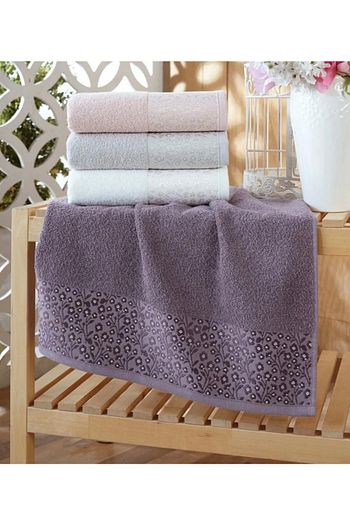 boncuk papatya jakarli el havlusu 4 lu set