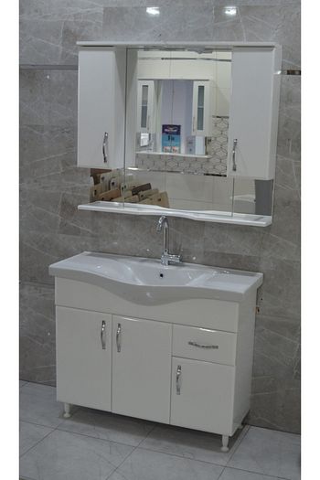 b r a mobilya sardunya 100 cm banyo dolabi