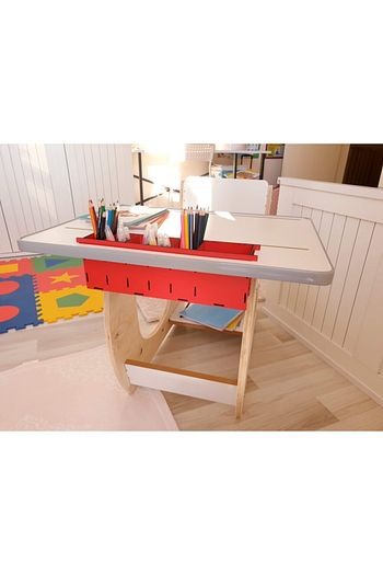 Woodesignshop Cocuk Beyaz Oyun Canli Ders Aktivite Ve Eglence Masasi 2 6 Yas Trendyol
