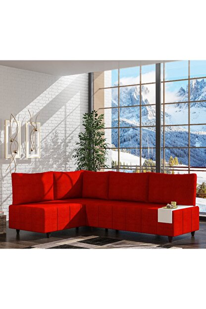 evdemo kirmizi asude kose koltuk fiyati yorumlari trendyol