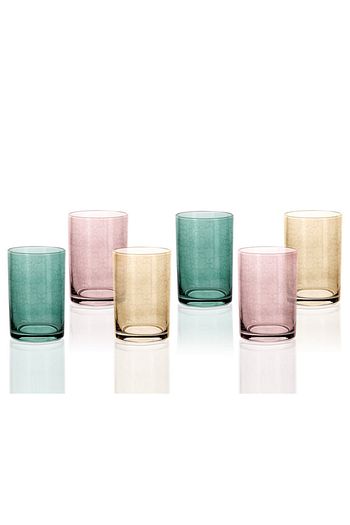 English Home Renkli Petek Cam 6 Li Kahve Yani Su Bardagi 150 Ml Trendyol