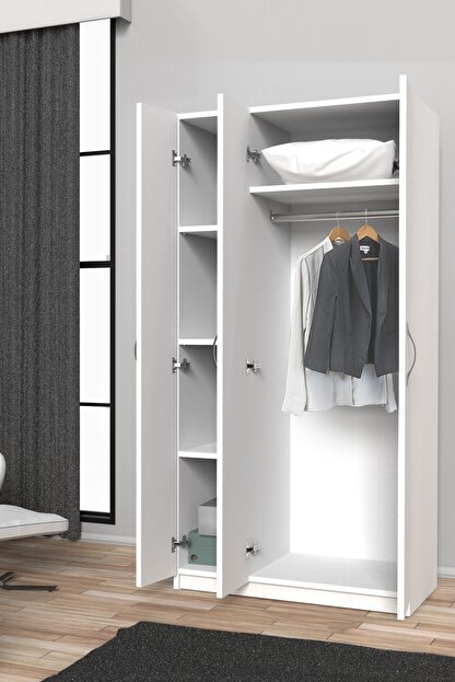 mimilos g3 gardirop 3 kapili rafli askilikli demonte dolap fiyati yorumlari trendyol