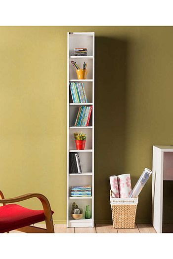 adore mobilya modern 8 rafli ince kitaplik mbk 18 pb 1 lake beyaz fiyati yorumlari trendyol