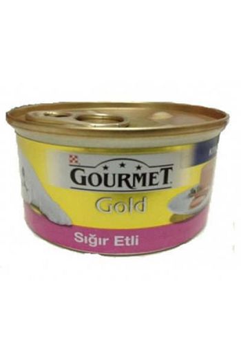 Purina Gourmet Gold Kiyilmis Sigir Etli Kedi Konservesi 85 Gr Trendyol