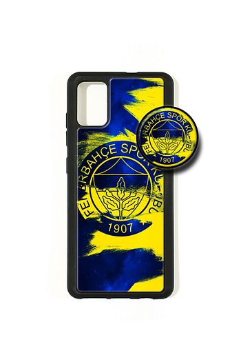 samsung a 71 popsocketli kilif epoksi silikon arka kapak fenerbahce