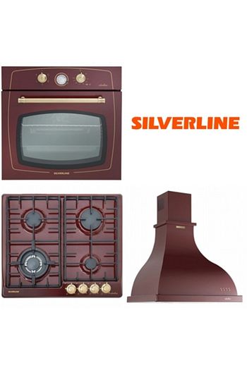 silverline bordo rustik ankastre set rs6235r02 rs5322r01 2238 retro fiyati yorumlari trendyol