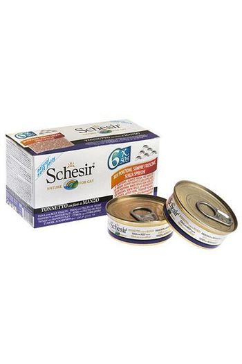 Schesir Multipack Ton Balikli Ve Biftekli Kedi Yas Mamasi 50 Grx6 Adet Trendyol