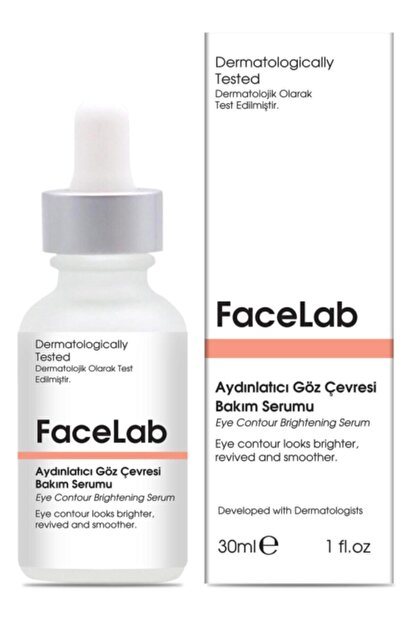 Facelab Aydinlatici Ve Morluk Giderici Goz Cevresi Cilt Bakim Serumu 30 Ml Fiyati Yorumlari Trendyol