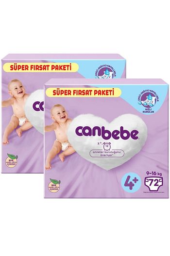 canbebe bebek bezi 4 beden super firsat paketi 72 2 144 adet fiyati yorumlari trendyol