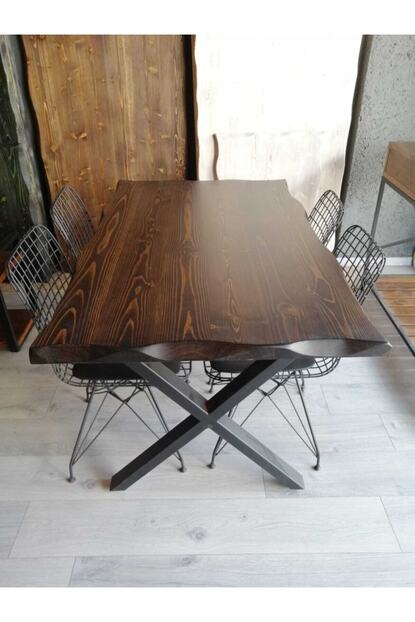 Onder Ahsap Ahsap Kutuk Yemek Masasi 120 X 70 Cm Koyu Ceviz Trendyol