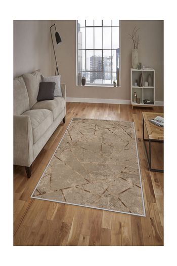 Homefesto Dekoratif Ozel Tasarim Modern Yikanabilir Ince Kaymaz Taban Hali Trendyol