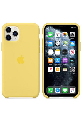 Wow Iphone 11 Silikon Kilif Logolu Ici Kadife Sari Trendyol
