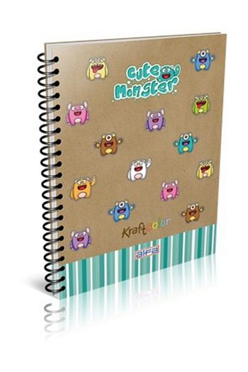 Alfa Defter 100 4 A 4 Kraft Color Spiralli Karton Kapak Defter Trendyol