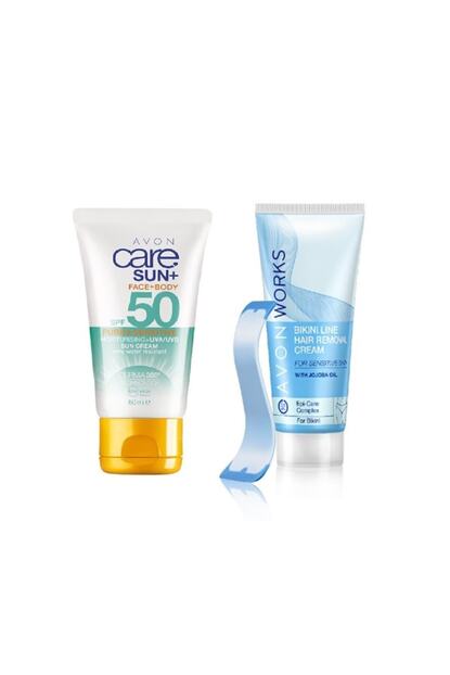 Avon Care Sun Gunes Kremi Spf50 50ml Bikini Cizgisi Icin Tuy Dokucu 75ml Trendyol