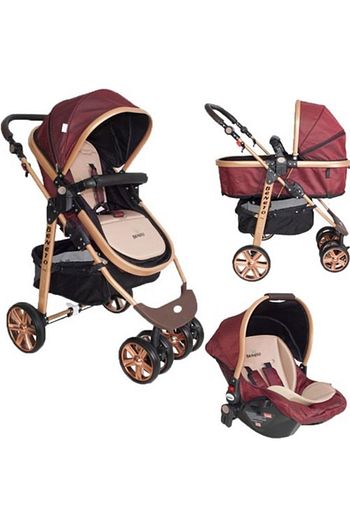 Beneto Bt 540 Gold Line Bebek Arabasi Bordo Trendyol