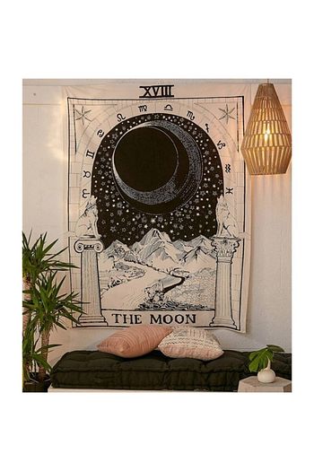 kozmik tapestry duvar ortusu the moon