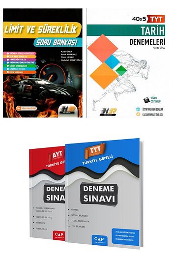 Hiz Ve Renk Yayinlari Hiz Ve Renk Limit Ve Sureklilik Ayt Matematik Deneme Ikili Set Trendyol