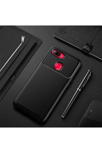 ax7 kamera korumali carbon tasarim silikon kilif siyah
