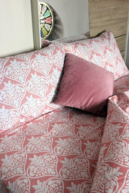 Zeynur Cift Kisilik Nevresim Takimi Somon Pamuk Battal Boy Trendyol