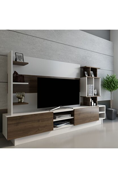 Evbingo Sanat Tv Unitesi X1013 Beyaz Ceviz Fiyati Yorumlari Trendyol