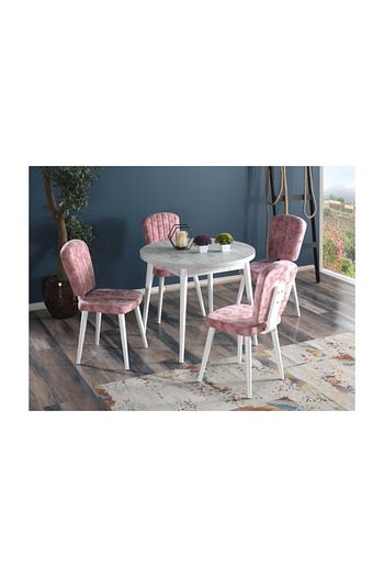 mymassa q90 antik beyaz yuvarlak balkon masasi cafe masasi ve legno sandalye takimi fiyati yorumlari trendyol