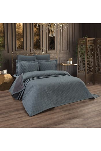 homeart gri turkuaz cift tarafli 100 pamuklu kapitone yatak ortusu fiyati yorumlari trendyol