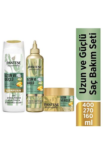Pantene Uzun Ve Guclu Sac Bakim Seti Bambu Ve Proteinli 3 Lu Set Fiyati Yorumlari Trendyol