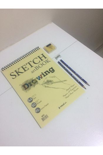 satrik karakalem eskiz cizim seti a4