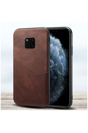 huawei mate 20 pro kilif zebana cepli nubuk kilif kahverengi