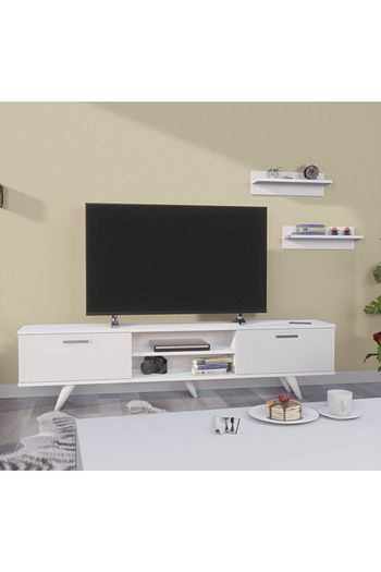 shila home tv sehpasi tv unitesi 180cm beyaz fiyati yorumlari trendyol