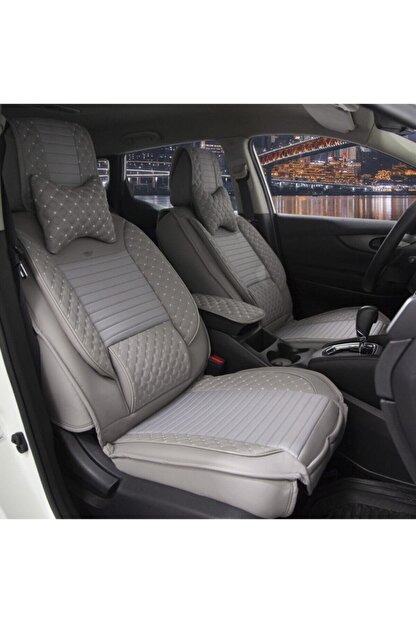 stil opel corsa d luks deri oto koltuk kilifi on arka set gri fiyati yorumlari trendyol