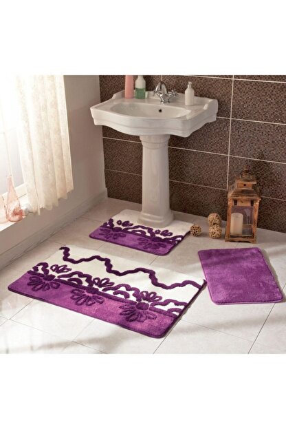 Tac Klozet Banyo Paspas Takimi Seti 3 Lu Verano Murdum Fiyati Yorumlari Trendyol