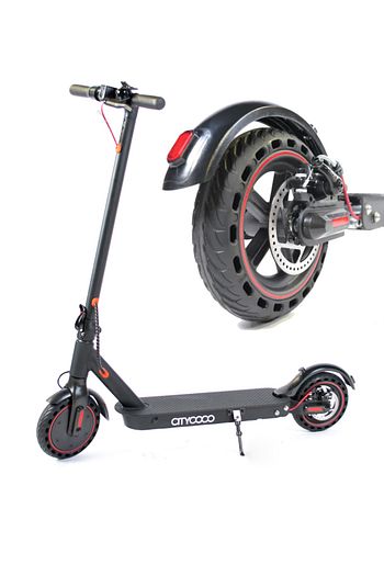 x350 pro siyah amortisorlu elektrikli scooter 350w