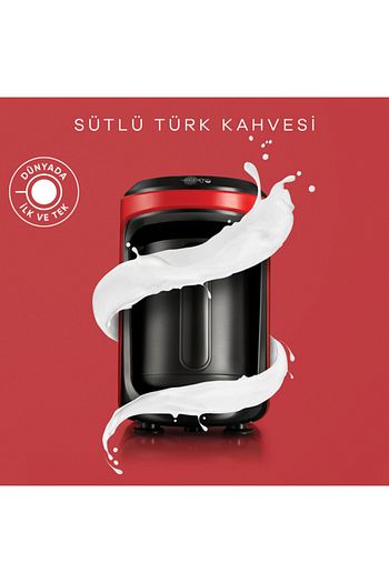 karaca hatir hups sutlu turk kahve makinesi kirmizi fiyati yorumlari trendyol