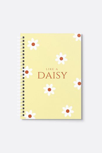 papatya sert kapak spiralli defter