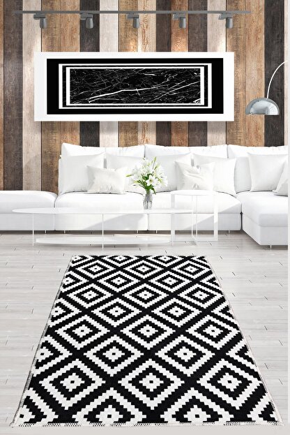 nurteks home simetrik zigzag dijital baskili dekoratif hali simetrik 2 fiyati yorumlari trendyol