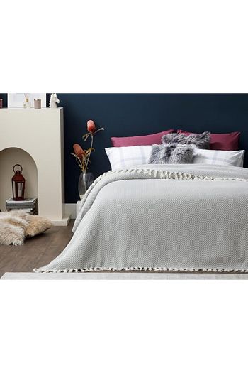English Home Herringbone Pamuklu Tek Kisilik Yatak Ortusu 160x240 Cm Gri Trendyol