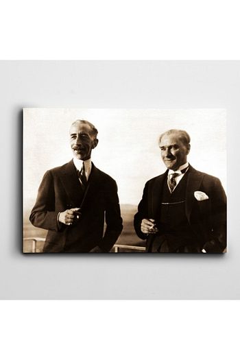 Dekolata Ataturk Ve Irak Krali Faysal Kanvas Tablo 70 X 100 Cm Trendyol