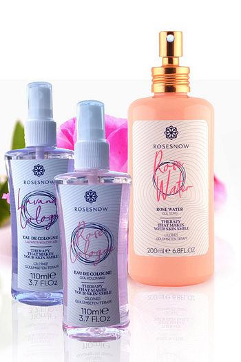 Rosesnow 200 Ml Cam Sisede Gul Suyu Gul Kolonyasi 110ml Sprey Lavanta Kolonyasi 110ml Sprey Trendyol