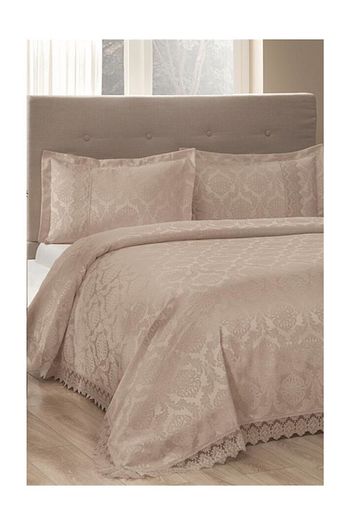 Pierre Cardin Lacy Yatak Ortusu Cift Kisilik Bej Trendyol